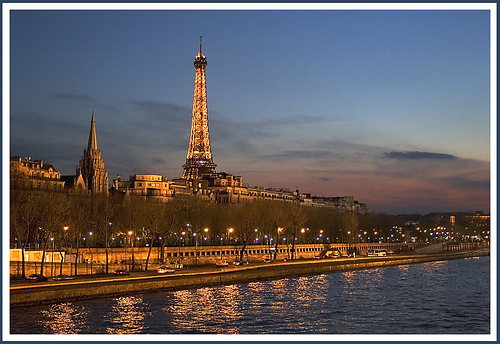 Paris city view with the Eiffel Tower